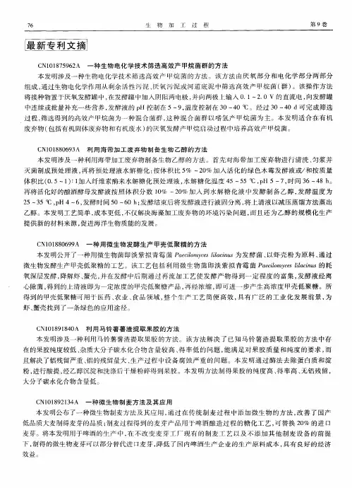 最新专利文摘