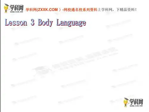北师大版高中英语 选修七 unit19 LanguageLesson 3 Body language名师公开课精品课件 (13)