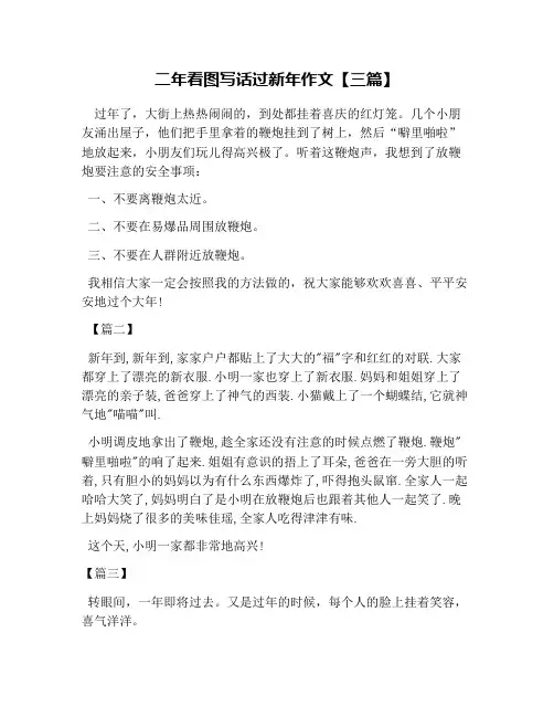 二年看图写话过新年作文【三篇】