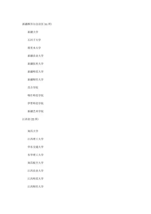 各校址