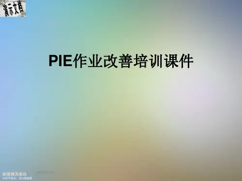 PIE作业改善培训课件