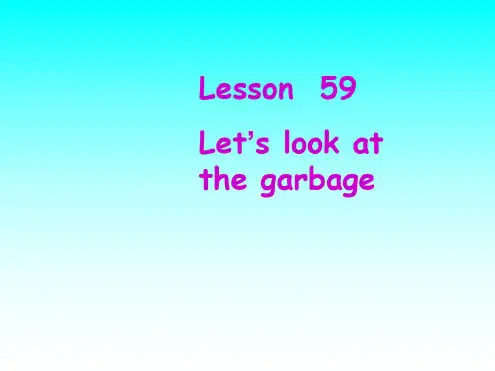 英语：Unit-8-《Save-Our-World》lesson59课件(1)(冀教版八年级下)