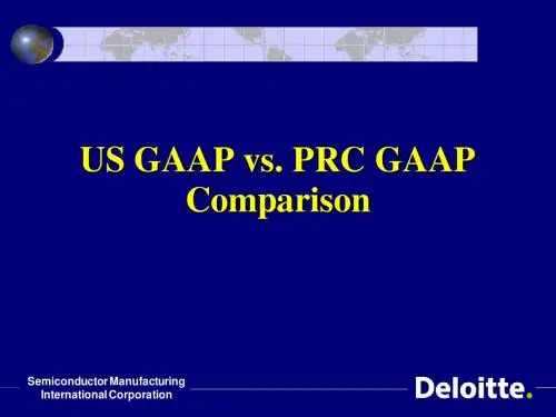 US GAAP vs. PRC GAAP