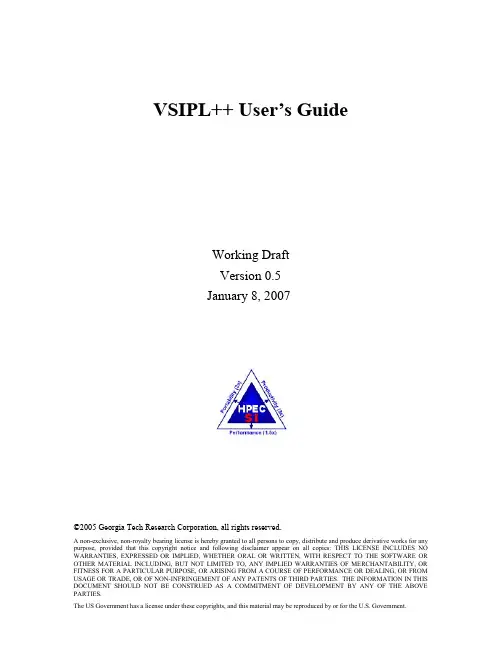 VSIPL++ User's Guide