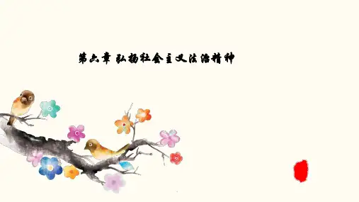 第六章:弘扬社会主义法治精神