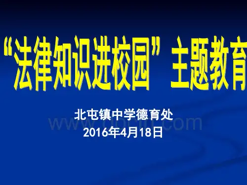 “法律知识进校园”主题班队会