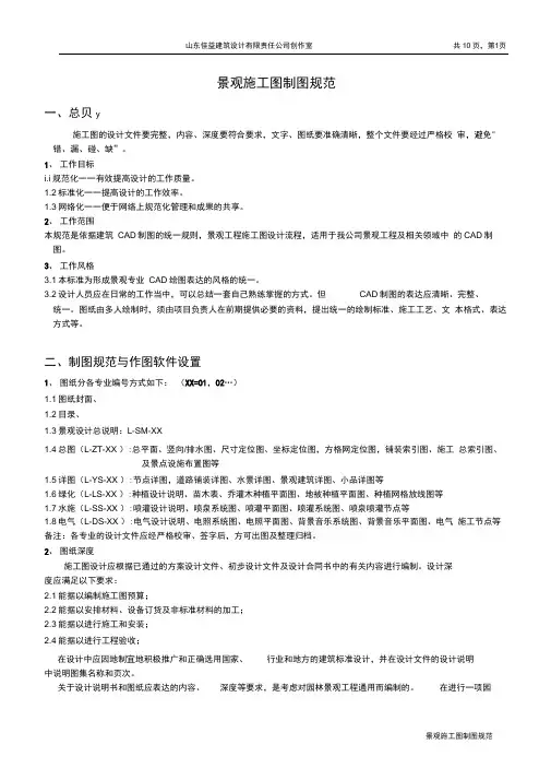 景观施工图纸.