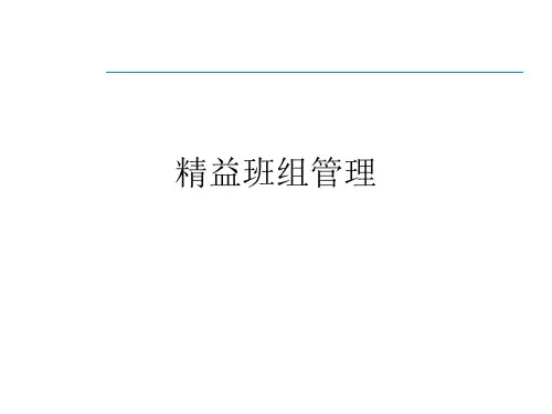 精益宝典班组精益管理PPT课件