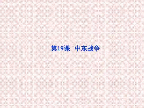 5.19中东战争课件(岳麓版选修3)