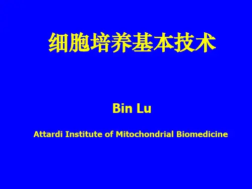 细胞培养基本技术