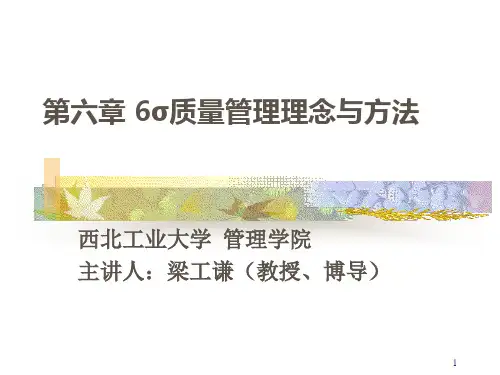 第六章质量管理理念和方法