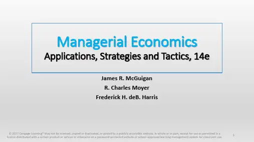 麦圭根《管理经济学》英文版PPT-McGuigan-14e-Chapter11