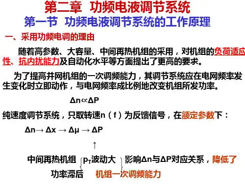 第二章 功频电液调节系统要点