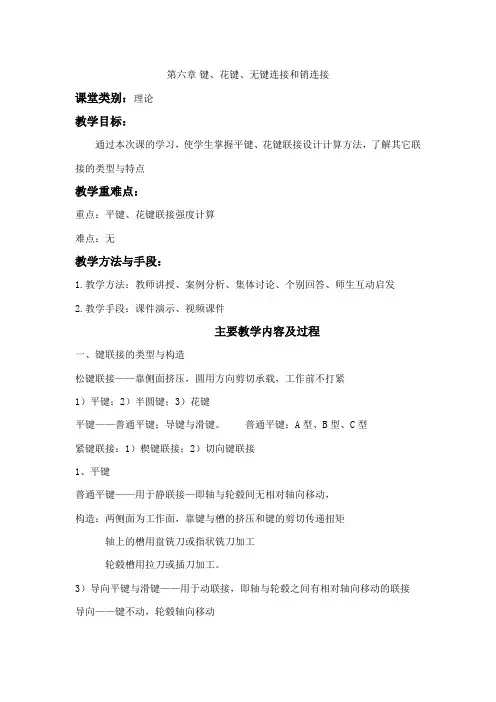机械设计第六章教案