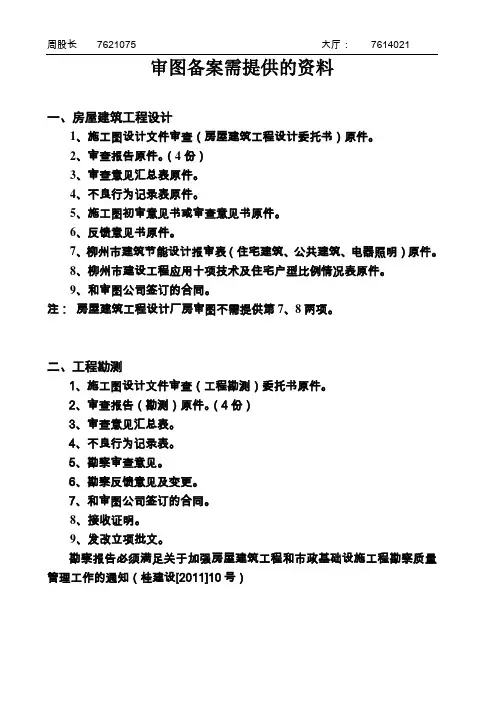 审图备案资料
