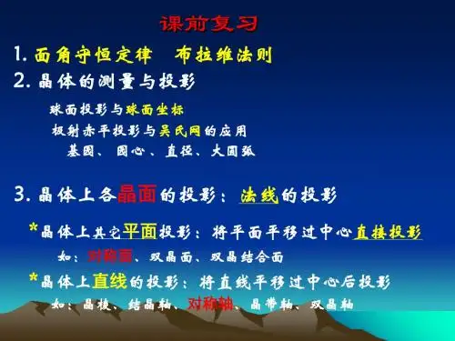 第三章 晶体的宏观对称