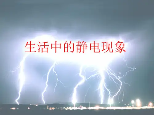 四年级下 生活中的 静电现象教科版PPT课件 15