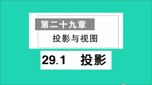 九年级数学下册第二十九章投影与视图29.1投影作业课件新版新人教版