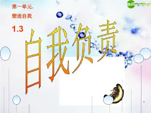 八年级政治上册 《自我负责》课件 粤教版