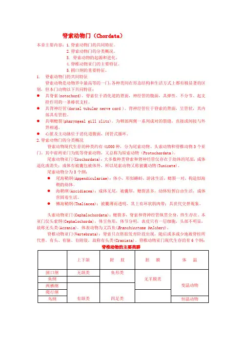 脊索动物学