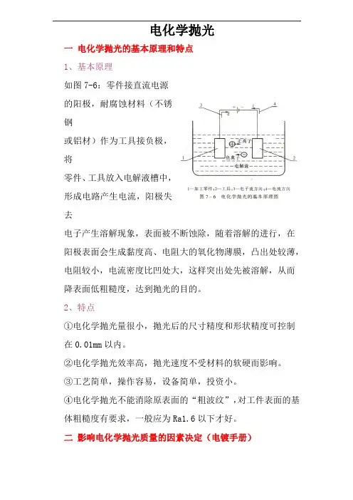 电化学抛光的基本原理与特点、抛光方式以及影响因素