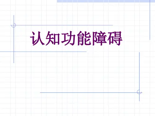 认知功能障碍