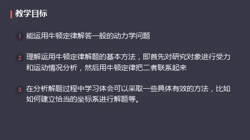 人教版高中物理必修一 4.6用牛顿运动定律解决问题(一)(共40张PPT)