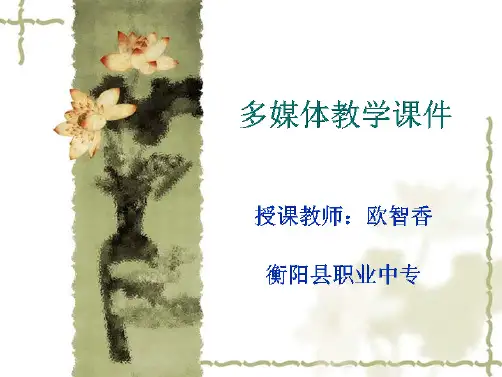 多媒体教学课件