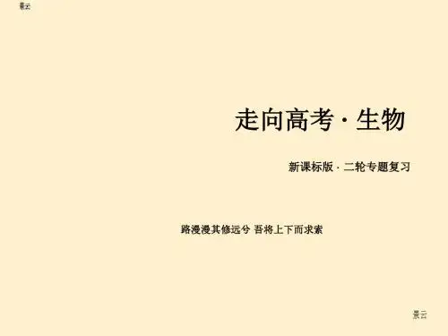 2017届高三生物二轮复习课件：专题4 第1讲 遗传的物质基础与基因表达