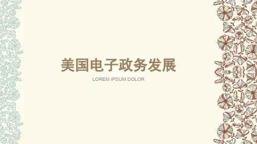 美国电子政务发展