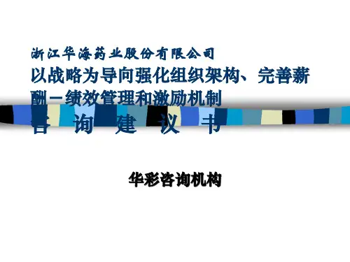华彩咨询公司项目管理方案书(ppt 72页)