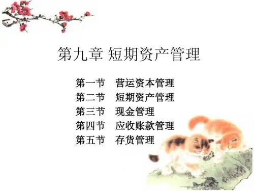 第九章 短期资产管理1