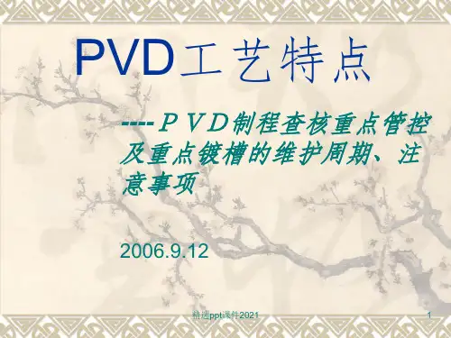 PVD工艺特点PPT课件