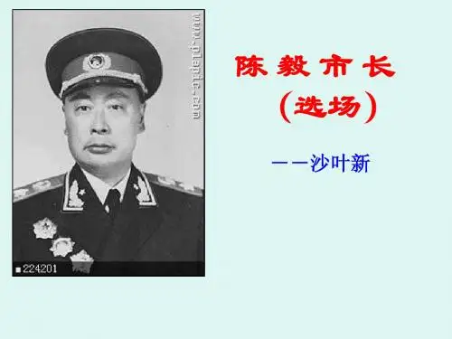 陈毅市长