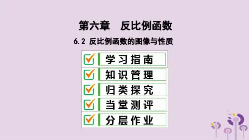 2019届九年级数学上册 第六章 反比例函数 2 反比例函数的图象与性质课件 (新版)北师大版