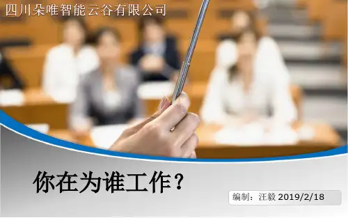 《你在为谁工作?》汪毅