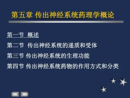 药理 传出神经2