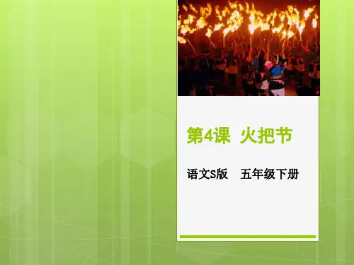 语文S版五年级语文下册《4火把节》课件
