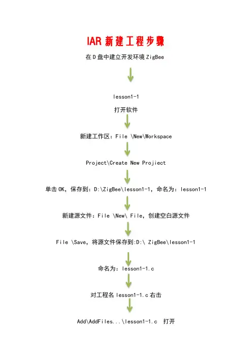 IAR新建工程步骤
