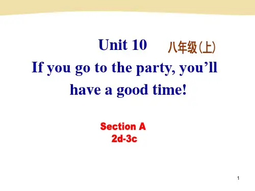人教八上英语Unit 10 Section A-2(2d-3c)