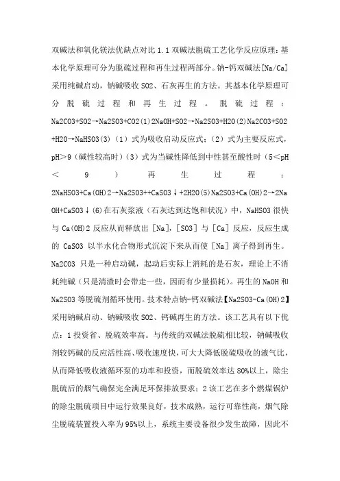 氧化镁法脱硫