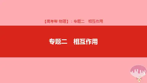 2019版高考物理总复习-专题二-相互作用课件