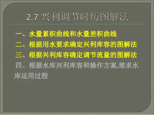 兴利调节图解法2014