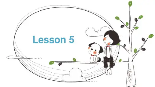 小学英语人教版五年级下册《Lesson 5》课件(完整版)