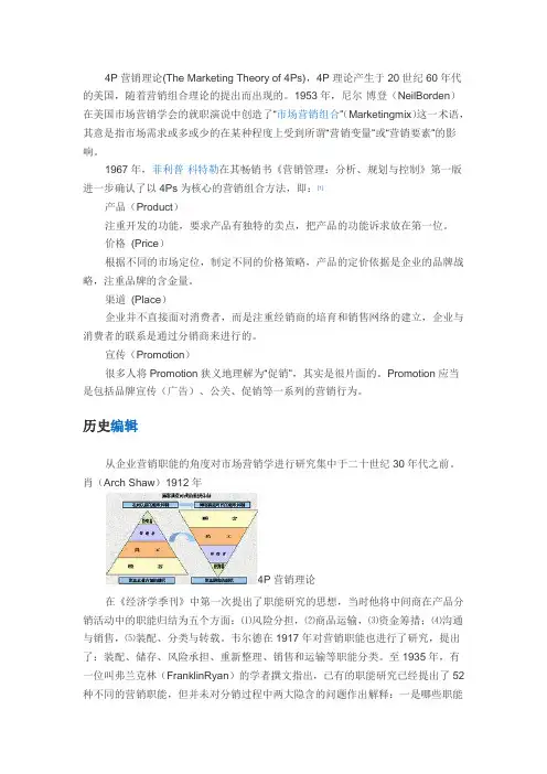 营销理论11P理论