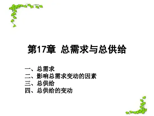 第17章总需求与总供给模型精品PPT课件