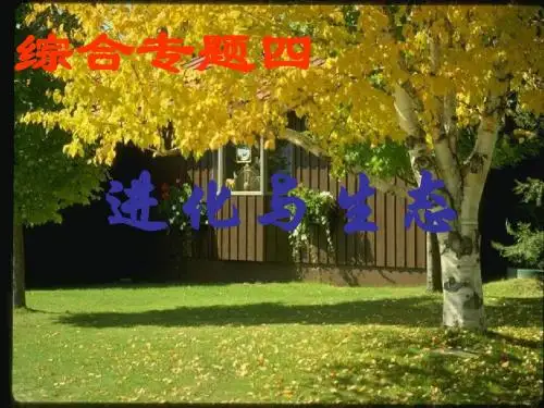 高二生物进化与生态