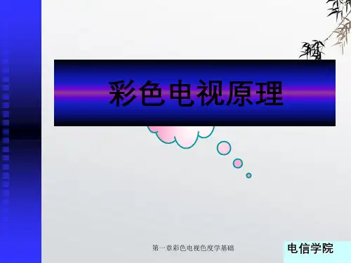 第一章彩色电视色度学基础