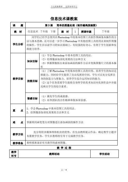 第3课___简打印单的图像处理(制作雄鸡报晓图)