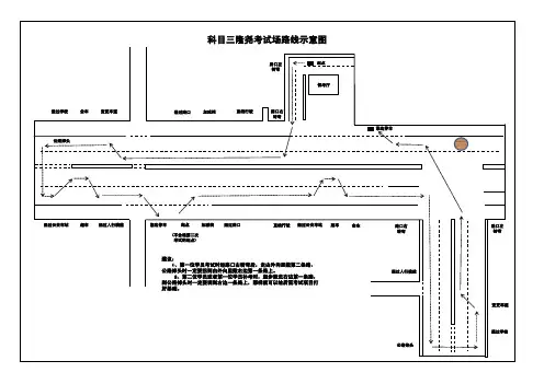 科目三隆尧考试场路线示意图
